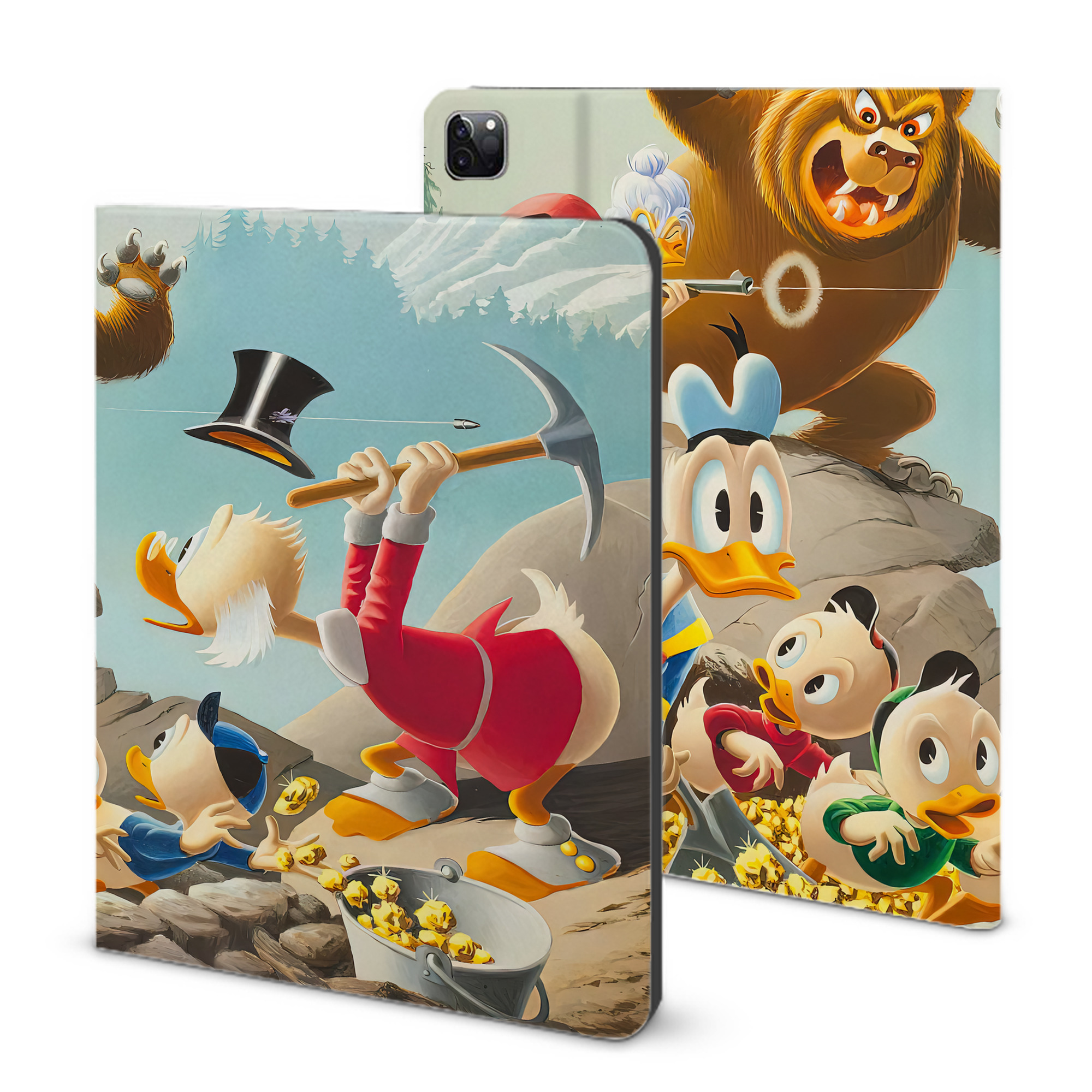 （画像用） ミッキーマウス Mickey Mouse IPad ケース ブック型 PUレザー TPU 耐衝撃 軽量 薄型 ペン収納なし 全面保護 IPad 各モデル対応